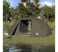 YunCangg Tienda de pesca marrón de poliéster y fibra de vidrio, 514 x 465 x 187 cm, resistente al agua y a los rayos UV, portátil y plegable, ideal para camping, exterior, senderismo y playa