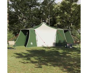 YunCangg Tipi - Tienda de campaña con techo de tafetán resistente al viento, 492 x 492 x 275 cm, color verde, con 4 puertas, E-Port, gancho para colgar, incluye estaca, varillas de fibra de vidrio