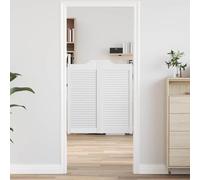 YunCangg White Solid Pino Swing Doors, set de 2 piezas, 80 x 90 cm, separador interior de la habitación para entrada de la casa, hallway, cellar, renovación, duradero, cálido y limpio aspecto moderno