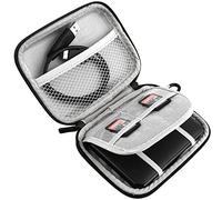 Yunchenghe Disco Duro a Prueba de Golpes Paquete Anti-caída eva Disco Duro Paquete de Almacenamiento de compresión Cuadro de Potencia Caja de la Caja de la Cremallera Cuadrada Caja de Audio, Negro