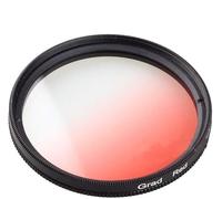 Yunchenghe Filtro de gradiente de gradiente Rojo Graduado de 77mm, para Canon Nikon Sony Lente de cámara réflex Digital