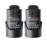 YUNCHI 2.0 Ah Batería compatible con el sistema Bosch Professional de 12V, batería de repuesto para herramientas Bosch Blau de 10.8V - 12V, paquete de 2