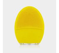 YUNCHI Cepillo de limpieza facial de silicona eléctrico, Y2 recargable Sonic Vibration Face Brush, limpiador facial impermeable y masajeador para mujeres (amarillo)