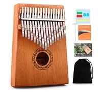 YUNDIE - Piano de pulgar Kalimba, piano portátil de 17 teclas con martillo de afinación e instrucciones de estudio, instrumentos musicales, regalo de cumpleaños para niños, adultos, principiantes