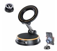 YUNFAN 2026 Upgraded Vacuum Magnetic Phone Holders for Car,360 Adjustable Vacuum Magnetic Phone Holder,Adjustable Car Foldable Phones Mount,Dual-Axis Rotation,for Cars Gym Mirror Desk Kitchen(C)