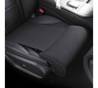 YUNFAN Car Seat Extender,Car Seat Cushion - with Comfort Leg Support Pillow,Leather Leg Extender Cushion,Anti-Slip Legs Rest Mat,Extended Auto Support Pillow For Driving (Black)