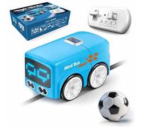 YUNFAN Magic Mini RC Bus,2026 Upgraded Remote Control Sensor Car,Auto-Avoidance Line Trace Magic Car That Follows Drawn,Smart Controlled Toy Bus with Expressions & 4 Play Modes,for Boys & Girls(Azul)
