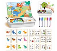 YUNFAN Magnetic Puzzles Face Dress Up Travel Game Magnetic Puzzle,Travel Game Double Kids Educational Learning Toy,Funny Face Play Set,Enhances Creativity and Learning for Boys Girls(B)