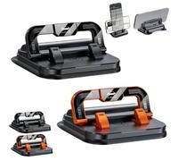 YUNFAX Car Phone Holder 360 Degree Rotation - Upgraded Strong Suction Mount for Dashboard/Windscreen,Suitable for Car Navigation in-Cars Dashboard,Anti-Slip Holder for All Phones (Orange+Blcak)