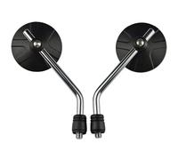 YUNGLOO 2. Vidrio lateral inastillable para motocicleta, amplia visión, carcasa ligera, instalación rápida, base de metal, reducción de persianas, antivista trasera de motocicleta