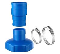 YUNGLOO Adaptador de manguera para piscina de suelo, espumador de vacío, colador pequeño, manguera de montaje en pared, abrazaderas de acero inoxidable, accesorios de piscina