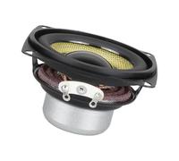 YUNGLOO Altavoces pequeños de 52 mm con 20 núcleos de conos de fibra de vidrio y mejoras de goma para un sonido claro y fuerte, metal ABS de gran potencia