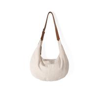 YUNGLOO Bolso cruzado multiusos con diseño inspirado en Corea, práctico bolso de hombro de tela con correa ajustable para uso diario, bolso cruzado casual para mujer, Khaki, One Size