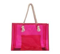 YUNGLOO Bolso transparente para mujer, gran capacidad, simple con asas de cuerda, elegante axila, para el trabajo, para mujer, hombro transparente, gran capacidad, para uso diario, a, One Size