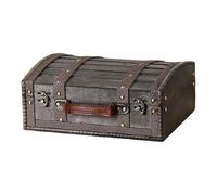 YUNGLOO Cofre de madera con temática pirata vintage con código secreto para almacenamiento misterioso y decoración del hogar, uso diario, decoración del hogar