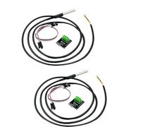 YUNGLOO Detectores de temperatura de carcasa ABS a prueba de corrosión para automatización del hogar y sensores de temperatura ABS ambientales al aire libre