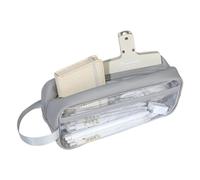 YUNGLOO Estuche transparente resistente al agua, ligero, organizador de bolígrafos portátil, para estudiantes, oficina, organizador de lápices profesional, gris