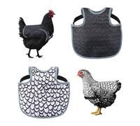 YUNGLOO Juego de 2 fundas impermeables para gallinas de granja, diseño de montaje rápido que evita lesiones por apareamiento, juego de delantal de gallina