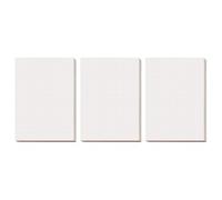 YUNGLOO Juego de 3 blocs de escritura en blanco, bloc de notas, papel de dibujo gráfico, cuadrículas de cálculo para diario, cálculos, borrador, gráfico, bloc de escritura cuadrado para el hogar