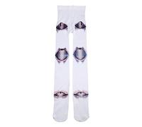 YUNGLOO Medias para mujer, diseño gótico, anime, articuladas, para muñeca, con estampado tig, Blanco 80D, Altoa única
