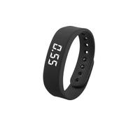 YUNGLOO Pulsera de monitor de sueño con alarma de ritmo silenciosa, seguimiento de pasos, reproductor de música y actualizaciones meteorológicas para dormilones ligeros, alarma temblorosa, reloj