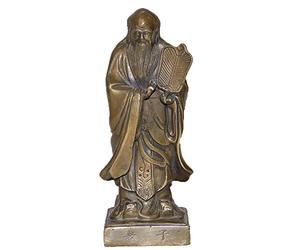 YUNHAO Estatua de Laozi filósofo Lao-tzu de bronce popular de China