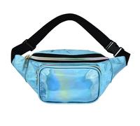 YUNHE Riñonera holográfica con piel sintética, riñonera para mujer, impermeable, para actividades al aire libre, ejercicio, correr, senderismo, B8031#, B8031#-1, moda