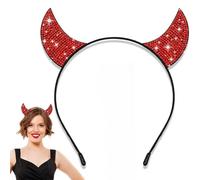YUNHENTONG Diadema Halloween Diablo,Diadema de Cuerno de Diablo,Cuernos demonio,Diadema Demonio,Devil Horns,Halloween Diadema para Carnaval, Halloween o Fiesta Temática y Cosplay (B)