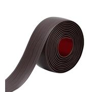 YUNHEST Borde De Piso De 1 M, Respaldo Autoadhesivo, Corte Libre A La Medida, Material De PVC Blando, Antideslizante, Resistente Al Desgaste Y Fácil De Limpiar.(Black Walnut,1.97in(5cm))