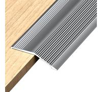 YUNHEST Tira De Diferencia De Altura De Aleación De Aluminio, Molduras For Bordes De Baldosas Y Pisos De Madera, Tira De Umbral, 55 Mm De Ancho, For Diferencias De Altura De 6 A 20 Mm.(Gunmetal)