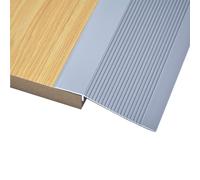 YUNHEST Tira De Umbral De Aleación De Aluminio Ajustable Alto-bajo, Gruesa, De 10 Cm De Ancho, Oro Rosa, Adecuada For Diferencias De Altura De 1,5 A 3,5 Cm.(Iron Gray)