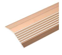 YUNHEST Tira De Umbral De Caída Pequeña De 5,5 Cm De Ancho For Pisos De Madera Y Alféizares De Puertas De Azulejos, Color Dorado, Adecuada For Diferencias De Caída De 6 Mm A 20 Mm.(Rose Gold)