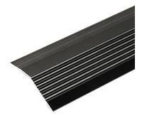 YUNHEST Tira De Umbral De Caída Pequeña De 5,5 Cm De Ancho For Pisos De Madera Y Alféizares De Puertas De Azulejos, Color Dorado, Adecuada For Diferencias De Caída De 6 Mm A 20 Mm.(Black)