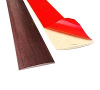 YUNHEST Tira de umbral de Puerta Recta, Tira de Borde de Chapa de Madera autoadhesiva de PVC, Tira de Sellado de Espacios de Piso de Madera, 1 m de Largo, 4 cm, 5 cm de Ancho Disponible.(Red Oak,5cm)