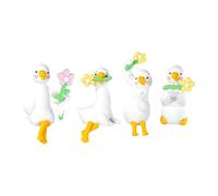 Yunhgft 4 Mini Figuras de, Bonita Decoración para Ordenador de Oficina,