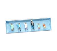 Yunhgft 6 Figuras de en Miniatura de Pie Y Saludando, Escala HO 1:87