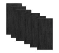 Yunhgft 6 Paneles Artísticos Fonoabsorbentes, Fáciles de Instalar, Paneles de Pared Insonorizados para Estudios de Grabación, Hogares Y Oficinas, Negro