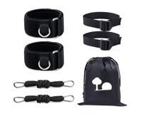 Yunhgft Bandas Elásticas Musculación, Kit Entrenamiento Potencia Explosiva, Gomas Elásticas para Piernas, Cintas Resistencia 30lb y 40lb, Negro, 40 Libras