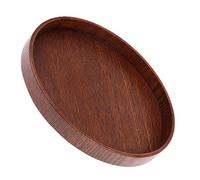 Yunhgft Bandeja de Madera Rectangular, Base de Construcción, Mesa de Arena, Soporte de Escena, marrón, 33x33cm Redondo