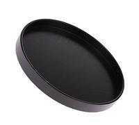 Yunhgft Bandeja de Madera Rectangular, Base de Construcción, Mesa de Arena, Soporte de Escena, Negro, 24x24cm Redondo