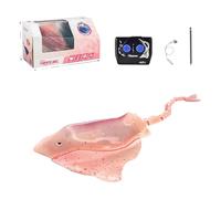 Yunhgft Barco Teledirigido Manta, Barco de Juguete Acuático, Mini Buceador, Juguete de Natación con Función de de hasta 60 Cm Y Efecto de, Rosa