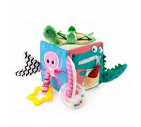 Yunhgft Bloque de Aprendizaje Cubo Interactivo Actividades Motoras Finas Juguete Sensorial para Estimular Percepción Táctil Adecuado para Bebés Entretenimiento Portátil Exploración Infantil, Océano