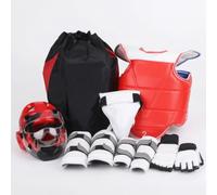 Yunhgft Boxeo , Protector Pecho y Casco, Sparring Artes Marciales, para Entrenamiento y , Conjunto de Ocho Piezas de patrón Liso para Mujer , XS