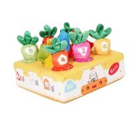 Yunhgft Caja de Pañuelos para Bebé, Tapete Multifuncional con Forma de Zanahoria, Pañuelos Arrugados Creativos, Actividades para Desarrollar La, Oso