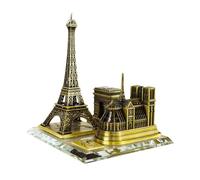 Yunhgft Estatua con Temática Parisina, Estatua de Torre, Maqueta de Edificio, Artesanía Artística Creativa, Decoración de Oficina, Bronce, Individual