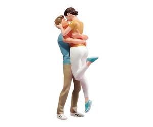 Yunhgft Figura en Miniatura Pintada a Mano de Una Pareja Besándose, Ideal para Una Mesa de Arena O Una Boda. Modelo Realista de Una.., Escala 1:87