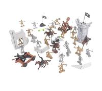 Yunhgft Figuras de Y Caballeros Medievales, Sets de Juego, Maquetas de Castillos para Construir Mismo.