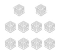 Yunhgft Juego de 10 Cajas de Presentación Cúbicas para Minerales, Multiusos, Mini Cajas de Almacenamiento Cuadradas para Objetos de Colección Y Pequeñas Joyas, Claro, Individual