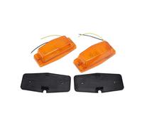 Yunhgft Juego de 2 Luces de Posición Laterales de Doble Quemador 0888979 674784 50421113 para Camiones, Coches, Autobuses, Furgonetas Y Remolques, Naranja