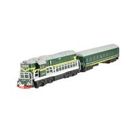 Yunhgft Juguete de Simulación de Maqueta de Ferrocarril a Escala 1:87, Juguete Educativo Portátil, Adorno con Tren Luminoso, Juguete de Maqueta de Ferrocarril, Verde